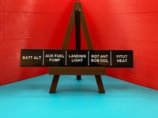 Switch Panel Rocker Placard for Piper PA28