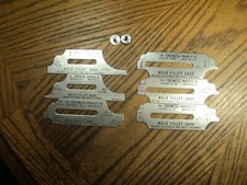 Vintage Fibre Metal Products  Weld Fillet Gage Tool 4" Long  USA  6 Gages