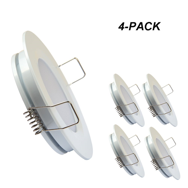 Acegoo Rv Boat Recessed Ceiling Light 4 Pack Super Slim Led Panel