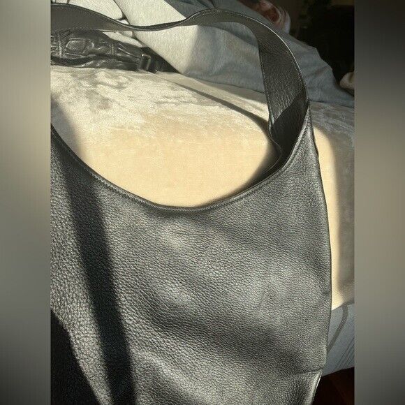 Prada Sacca Nero Bag - Large Black Leather Hobo Shoulder Bag Prada Sacca Nero Bag - Large Black Leather Hobo Shoulder Bag
