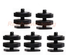  5 Pcs 1/4"- 20 Tripod Screw to Universal Shoe Adapter for Monitor Bracket