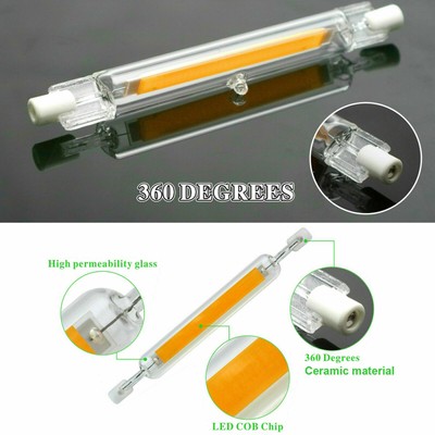 LED R7s 118mm 78mm Glasröhre Dimmbar Glühbirne COB Ersetzen Halogenlampe