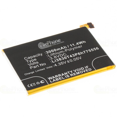 3,8V Akku Li-Poly für ZTE Blade V7 Max - Li3830T43P6h775556 - 3000mAh