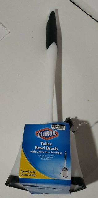 clorox toilet bowl brush with under rim scrubber