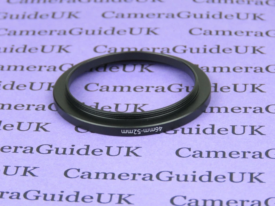 46mm to 52mm Male-Female Stepping Step Up Filter Ring Adapter 46mm to 52mm - Image 2 of 2