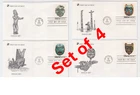 TurtlesTradingPost- Northwest Indian Masks- 1980 - FDC #1834-37 Readers Digest
