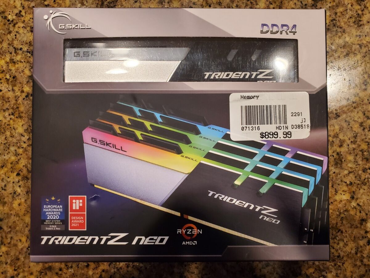 ✓✓ G.SKILL TridentZ Neo RGB 128GB (4 x 32GB) 3200 MHz DDR4 ✓✓ G.SKILL TridentZ Neo RGB 128GB (4 x 32GB) 3200 MHz DDR4