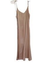 REFORMATION Silk Slip Dress Size S Shoulder Tie 100% Silk NO SLIT