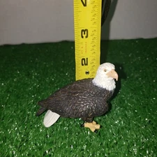 2008 Safari Ltd. Bald Eagle Wildlife Replica Figure Toy 2" Tall