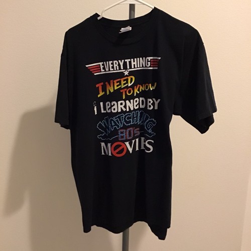 Port and Company T-Shirt Men’s Pre-Own Black XL Everything I Need To Know