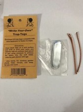 "Write Your Own" Animal Trap Tags 25-Pack-Ships N 24hrs
