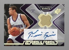 2006-07 Upper Deck SPX Flash Back Fabric Francisco Garcia Jersey  Auto 