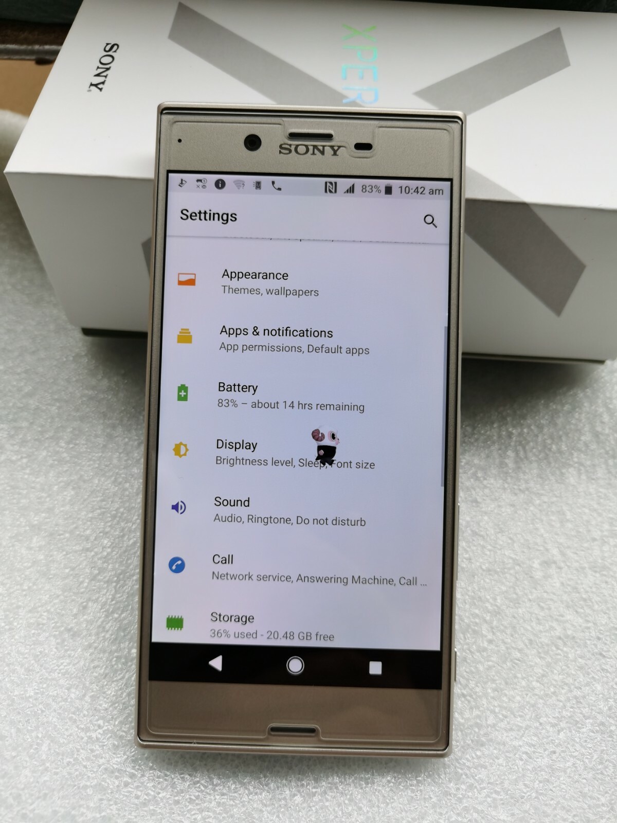 Xperia XZs Warm Silver 32 GB Softbank