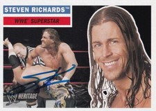 Steven Richards Signed 2005 Topps Heritage WWE Card #33 Stevie ECW TNA Autograph
