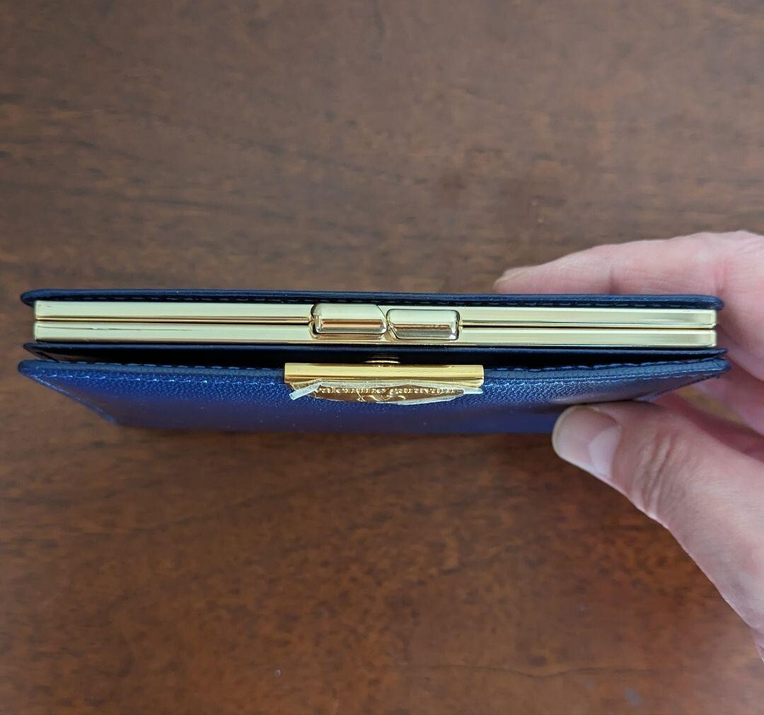 Valentino Garavani Wallet Leather Navy with Box | eBay