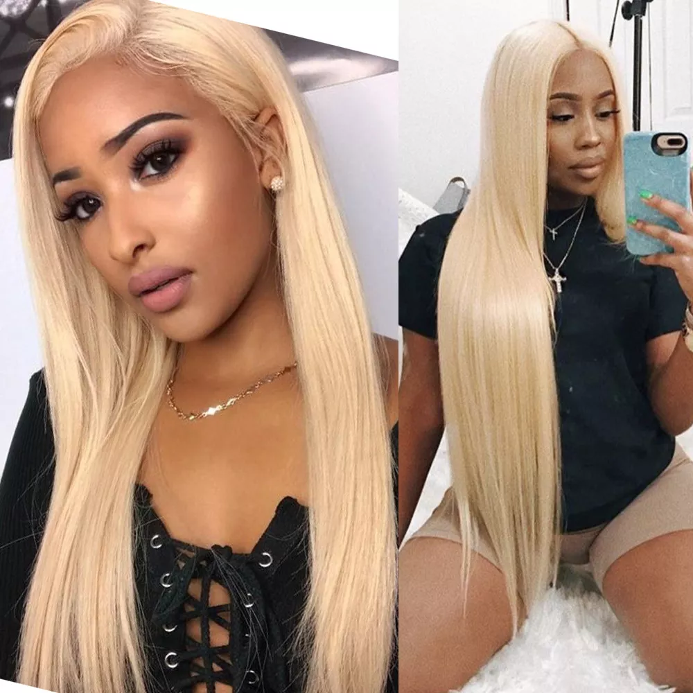 Blonde long clearance straight wig