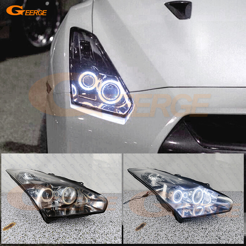 For Nissan Skyline R35 GTR GT-R Ultra Bright COB Led Angel Eyes