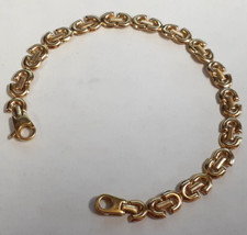 RI4 18k Yellow Gold Women's Fashion Bracelet 6.6 Grams Size 7/1/2" 6.5 MM