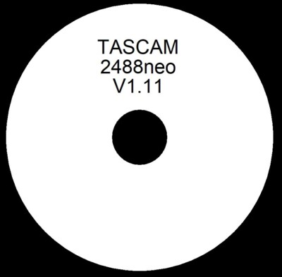 Tascam 2488neo Firmware Betriebssystem CD V1.11 (aktuellste Version, nur CD)