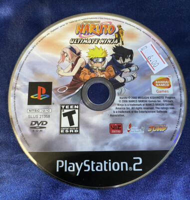 Naruto: Ultimate Ninja (Sony PlayStation 2, 2006) Disc