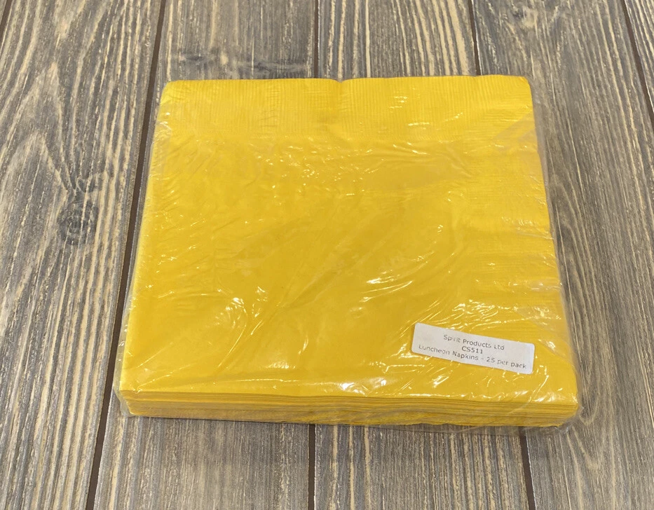 Spirit Products Yellow Geaux Tigers Luncheon Napkins 25 Pack Graduation Decor - Image 2 of 2