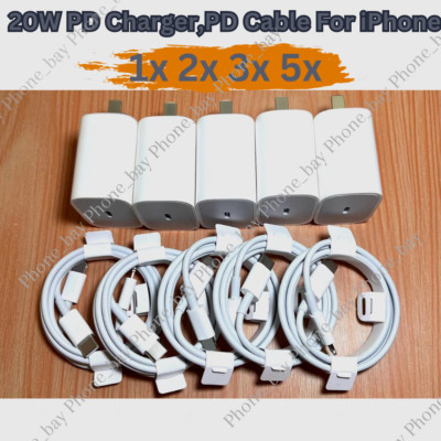 20W Ungrade Super Fast Charger Type C For iPhone 14 13 12 11Pro Max XS XR 8 Lot