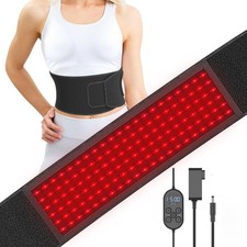 Red Light Therapy Belt Infrared Wrap for Waist Back Shoulder w/ Timer Controller