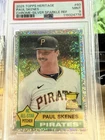 2025 Topps Heritage - Paul Skenes #60 Chrome Silver Sparkle Refractor