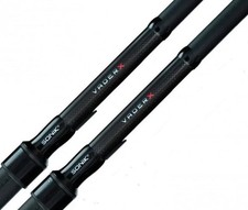 2 X Sonik Vader X RS Carp Rods 12ft 3lb Carp Fishing 50mm Butt Rings