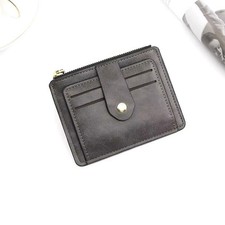 Luxury Small Men's Credit ID Card Holder Wallet Male Slim Leather Wallet with Co