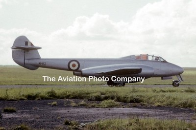 RAF Gloster Meteor T.7 WH112 at RAF Ouston (1960) Photograph