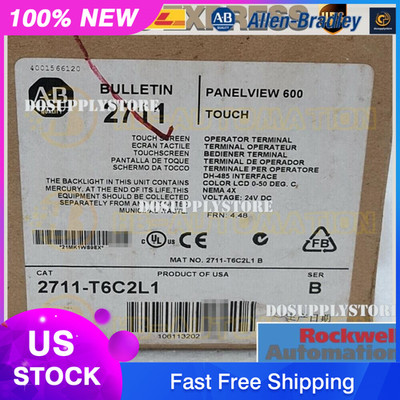 Allen Bradley 2711-T6C2L1 PANELVIEW 600 Séries B Ecran Tactile DH-485 24VDC