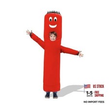 Child Air Dancers Inflatable Tube Man Costume Red