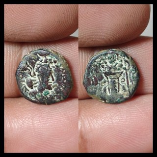 KUSHANO SASANIAN. AE UNIT. HORMIZD I KUSHANSHAH 265 295 AD. FIRE ALTAR REVERSE