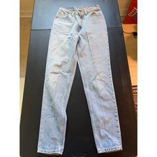 Vintage 1996 Levis 512 Slim Fit Tapered Leg Jeans Light Wash Made in USA 11 LNG