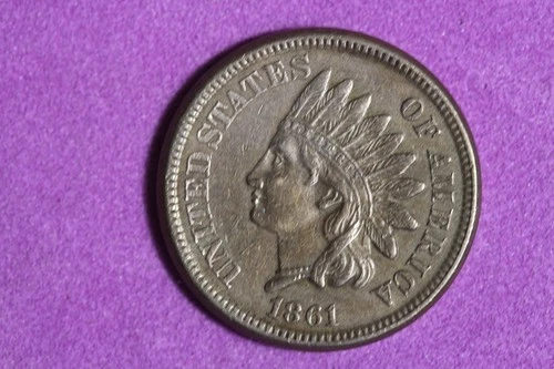 ESTATE FIND 1861 - COPPER NICKEL Indian Head Cent!!  #N08319