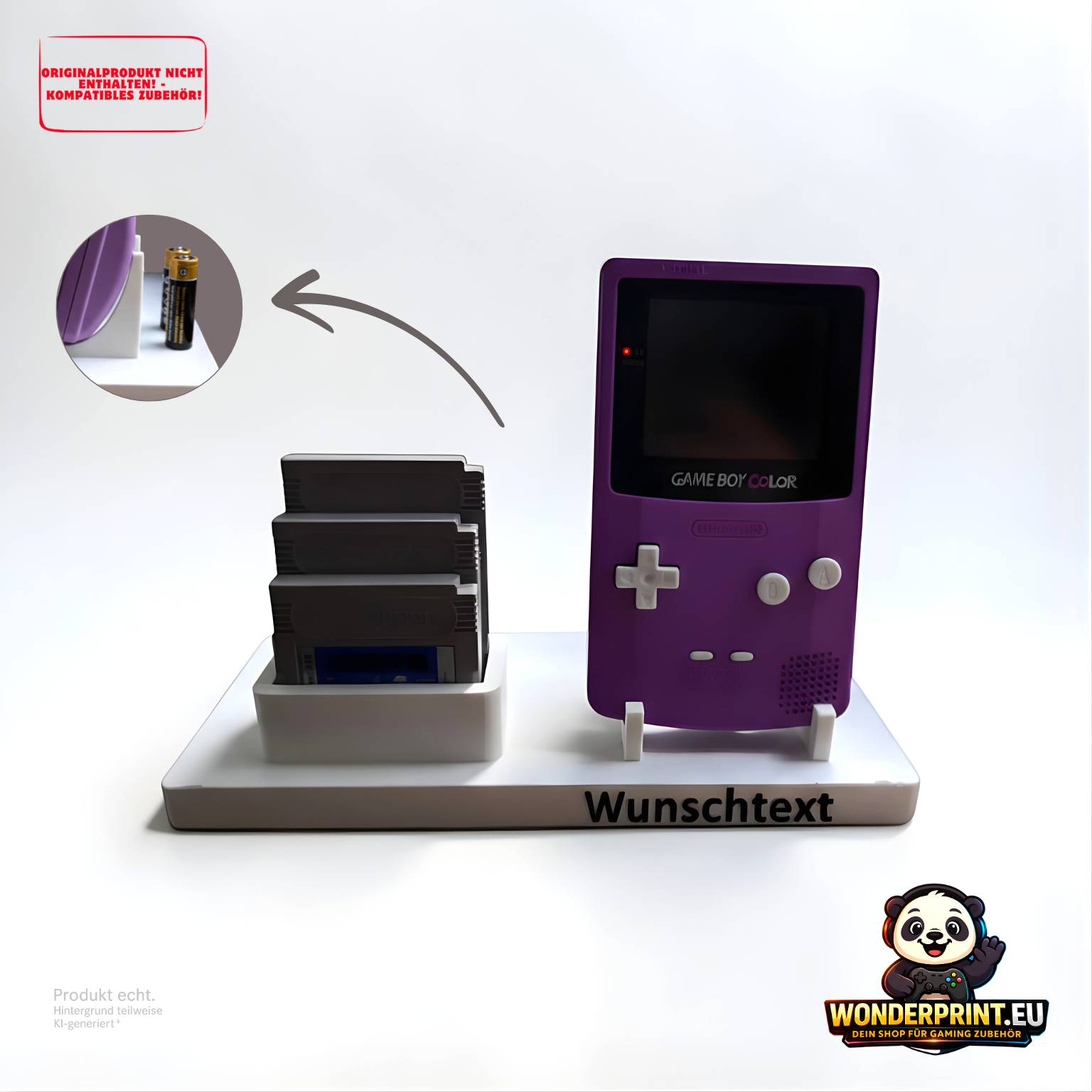 Halterung Stand passend für Gameboy Color Spiele Ständer Aufsteller Display GBC