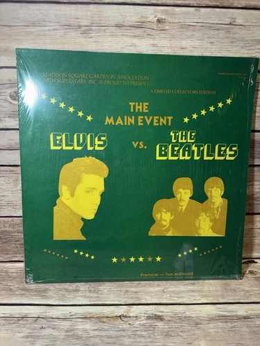 Elvis Presley vs The Beatles "The Main Event" LP Vinyl Record Super-Star 1982