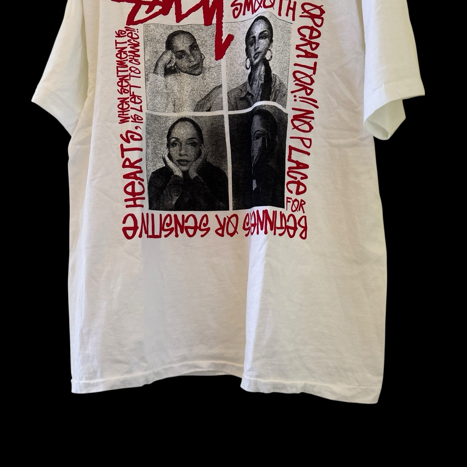 90s Stussy x Sade Smooth Operator T-Shirt XL Vintage Rare Reprint