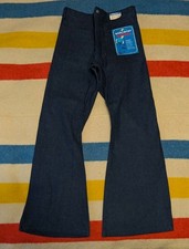 BNWT VTG 60s 70s Seafarer USN Dunagree Selvedge Bell-bottoms Denim Jeans 31 X 30