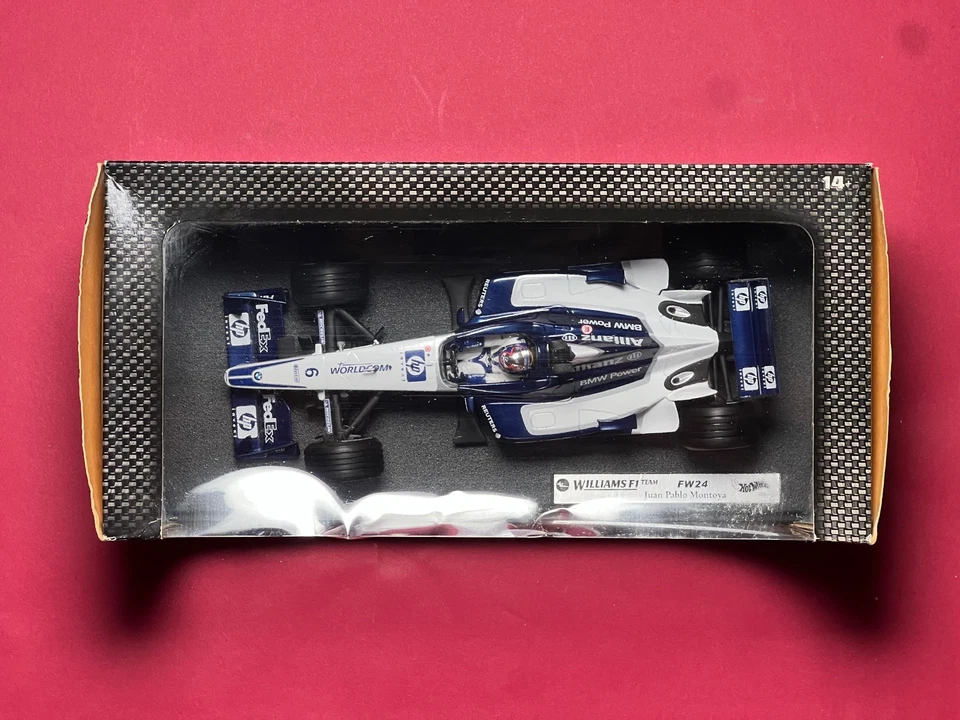 WILLIAMS F1 TEAM FW24 JUAN PABLO MONTOYA SCALE 1:18 HOTWHEELS RACING - Image 3 of 4