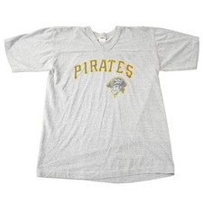 Vintage 1980s Pittsburgh Pirates MLB Baseball Graphic T-Shirt Made In USA