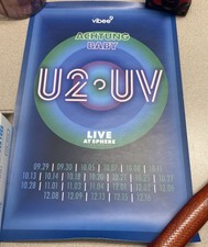 U2 UV VIP VIBEE 11x17” POSTER Achtung Baby Live At Sphere Las Vegas 2023 Rare