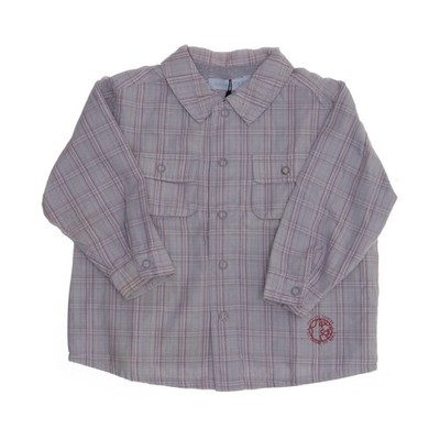 Babywear-TEX, Hemd, Größe: 74, Grau/Rot/Weiß, Baumwolle, Glencheck, Jungen #FZ1