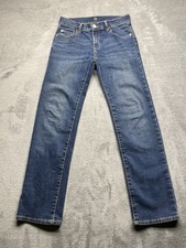 GAP Girls Stretch Straight Jeans Size 14 Medium Wash Blue Denim