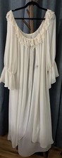 Wisteria by Diane Samandi RARE White Bridal Robe Negligee Lingerie 3X