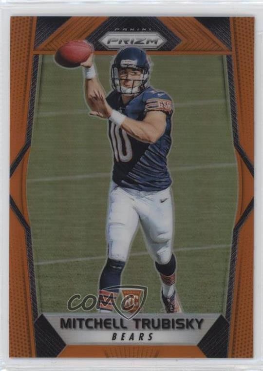 2017 Panini Prizm Rookies Orange Prizm 144/275 Mitchell Trubisky #209 1by