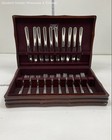 1847 Rogers Bros Silver Plate Flatware Forks Knives & Case — photo 1