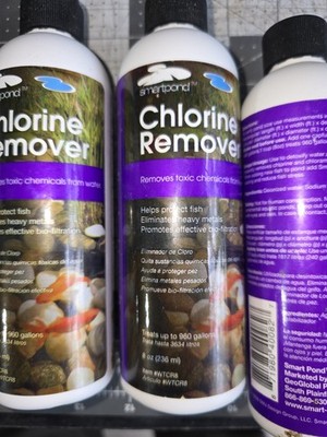 Smartpond Chlorine Remover Pond Cleaner 8 oz. New Sealed Bottle