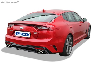 Bastuck Edelstahl Duplex Sportauspuff für Kia Stinger 3.3l T-GDI